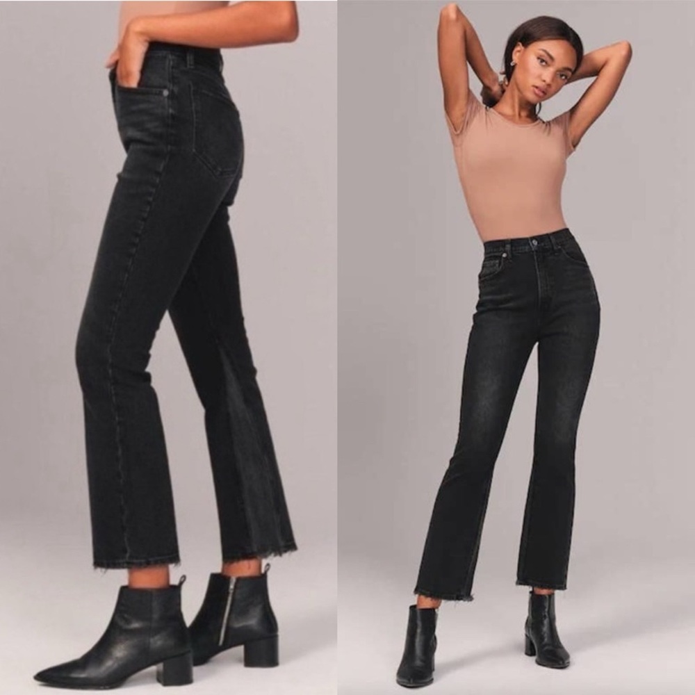 Abercrombie & Fitch The Kick Flare Ultra High Rise Jeans